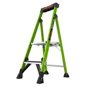 Produsen tangga di India Jaipur Safety Mighty Lite 2.0 4 serat kaca 375 lbs Platform pesawat tangga kelas aluminium