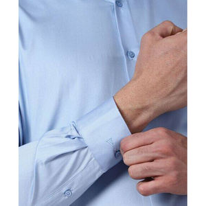 Camisa Formal de Manga Larga para Hombre, Camisa de Vestir Formal Transpirable de Negocios, Ajustada, con Botones - Product Image 5