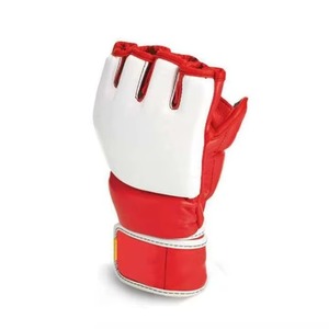 Guantes de MMA de Cuero para Hombre, Medios Dedos, con Agarre Antideslizante, Ligeros, con Cierre de Cordones - Guantes de Combate Más Vendidos - Product Image 3
