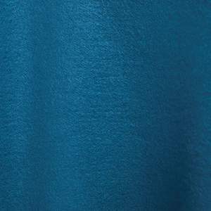 Sudadera holgada acanalada con cuello redondo para mujer, 80% Algodón, 20% poliéster reciclado, lana, puños acanalados y dobladillo, color azul - Product Image 5