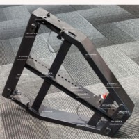 Système de haut-parleurs line array actif double 8 pouces 2 voies avec cadre de suspension pour module line array et barre de suspension pour enceintes PA