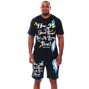 Conjunto de verano de alta calidad para hombre, diseño personalizado, estampado a cuadros, transpirable, estilo informal, precio al por mayor - Product Image 1