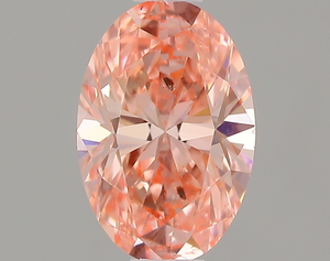 Igi เพชรรูปวงรี1.02 CT FV PK สีชมพูสดใสสำหรับใส่แหวนหมั้น VS1ความชัดเจนสำหรับอัญมณี - Product Image 2