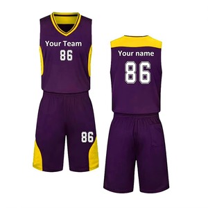 Venta al por mayor de uniformes de baloncesto personalizados de fábrica, camisetas de sublimación Premium, ropa deportiva transpirable de talla grande para jóvenes y adultos para equipos - Product Image 2