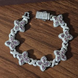 จี้รูปใบไม้ชุบทองคำขาว ขนาด 7 นิ้ว 8 นิ้ว ทรงปรินเซสคัท ประดับเพชร สไตล์ฮิปฮอป ของขวัญวันเกิดและวันครบรอบสำหรับทุกเพศ - Product Image 4