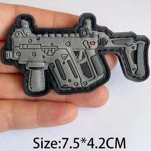 Factory Price Personalized Flower Shape Appliqued Embossed Rubber Logo PVC Patches for Hats Clothing & Handbags - Product Image 4