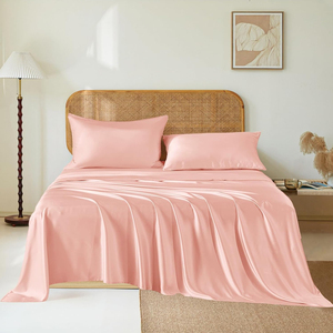 Parure de draps de luxe en satin pour hôtel, 400 fils, drap plat, couvre-lit et taies d'oreiller – Offre à prix réduit - Product Image 4