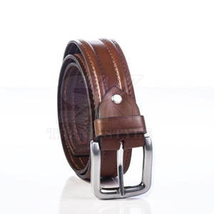 Ceinture en cuir à une seule couleur, accessoire de mode tendance, ceinture en cuir à une seule couleur élégante - Product Image 4