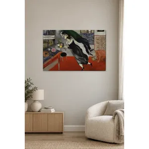 Impression sur toile Fida Chagall Birthday Flying Lovers - Product Image 1
