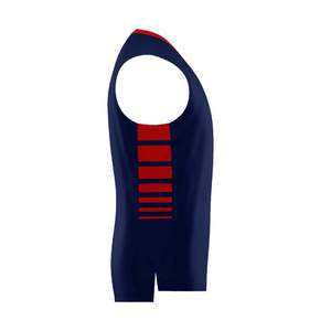 เสื้อบาสเก็ตบอลสำหรับผู้ชายเสื้อทีมกีฬาผ้าเมชแบบพรีเมี่ยมปักโลโก้ OEM ODM โรงงานขายส่งดีไซน์ใหม่ - Product Image 3