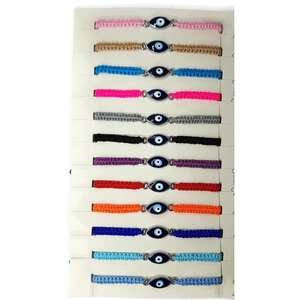 Bracelets en macrome de couleurs assorties Commande minimum 12 pièces Bracelets en macrome breloque à la mode - Product Image 2