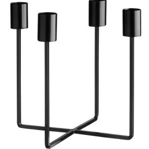 Hot Selling 2026 <b>Black</b> Metal <b>Candlestick</b> for Christmas Decoration Metal Candle <b>Holder</b> for Home Hotel and Tabletop Decorative - Product Image 1