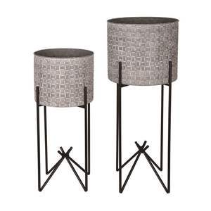 Jardinières galvanisées par métal contemporain dans le vase ovale de mariage de forme disponible dans la forme et la taille faites sur commande de conception - Product Image 3