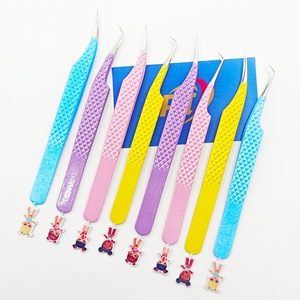 Pinces à cils en acier inoxydable de haute précision, anti-magnétiques, anti-statiques, pour cils classiques et volumineux, pinces à cils personnalisées - Product Image 3