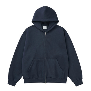 Sweat-shirt à capuche unisexe Healy 26-27 marron avec fermeture éclair, 100% coton, manches longues, décontracté, couleur unie, avec poches latérales, coupe-vent - Product Image 4