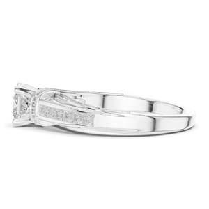 Bague en diamant de laboratoire taille princesse 1,156 CT pour femme, clarté VVS-VS EF, or 18 carats, 14 carats, 10 carats et argent 925, rose, jaune, blanc - Product Image 6