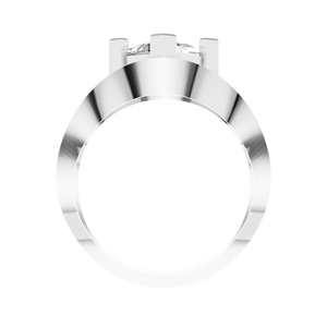 Anillo de Compromiso de Moissanita con Corte Princesa de 1.3 CT, Oro Sólido de 14k, Diseño Trenzado, Regalo de Boda para Mujer, Joyería Directa de Fábrica - Product Image 4