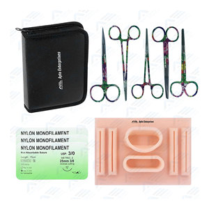 Wholesale Lightweight Student <b>Suture</b> <b>Kit</b> High-Quality Custom Color <b>Suture</b> Practice Set Medical <b>Suture</b> <b>Kit</b> Medic Instrument - Product Image 1