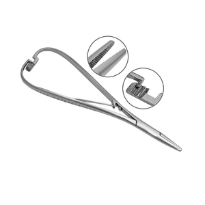 Porte-aiguille chirurgical orthodontique QNQ en acier inoxydable allemand, manuel, certifié CE Classe I, ensemble d'instruments - Product Image 3