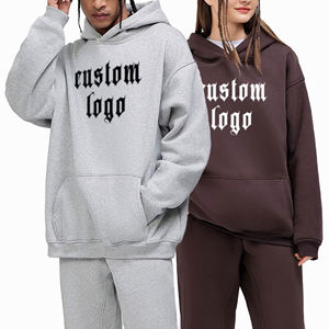 Sweat à capuche unisexe en molleton épais 350 GSM, coupe oversize à épaules tombantes, sans cordon, impression DTG, style streetwear, collection 2026 - Product Image 1