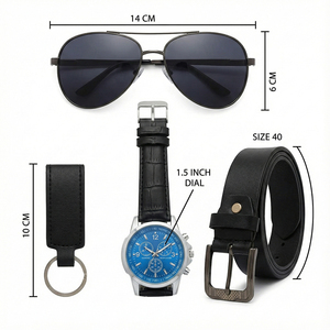 Set Regalo Elegante da Uomo con Polo, Cintura e Cappello - Product Image 3