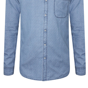 Chemises en jean à carreaux en flanelle 100% coton OEM personnalisées pour hommes/Chemises en jean à bas prix et coupe ample de haute qualité pour hommes - Product Image 5