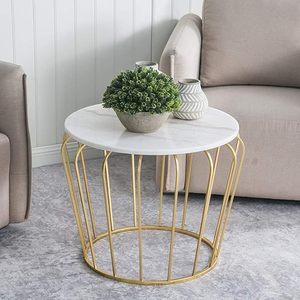 Table d'appoint luxueuse en métal avec cadre unique, parfaite pour les chambres romantiques, les salles de banquets et les appartements de luxe - Product Image 3