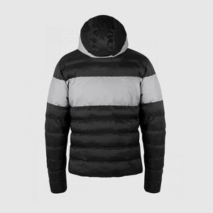 Doudoune d'hiver à capuche personnalisée manteau d'extérieur matelassé léger avec fermeture à glissière conception durable pour l'extérieur streetwear décontracté - Product Image 4