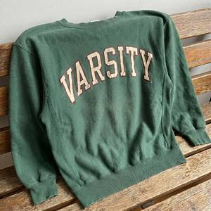 Sudadera de invierno para hombre estilo universitario de los 90, con estampado de letras universitarias desgastadas, de algodón grueso, cuello redondo, ecológica - Product Image 5