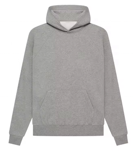 Bulk Manufacturer New Design Heavy Weight Plain No <b>String</b> Pure Cotton Pullover Men Hoodies - Product Image 5