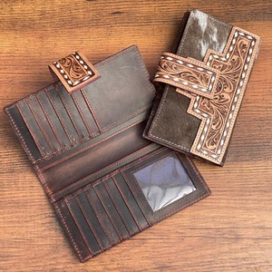 Bolso de hombro de piel de vaca con flecos y cuero mecanizado a mano, cartera con bloqueo RFID, conjuntos de embrague de moda para mujer, 2025 - Product Image 6