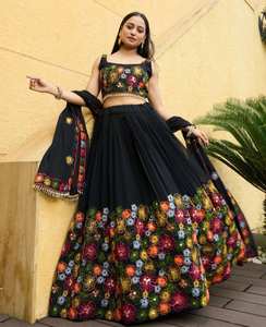 Tarifa del fabricante Impresión digital Lehenga Choli Vestido Estilo Indio Paquistaní Señoras Fiesta Desgaste Seda Diseñador Chaniyacholi - Product Image 2