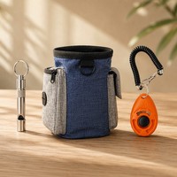 Fournitures d'entraînement pour animaux de compagnie, kit de clics d'entraînement pour chiens avec pochette à friandises et sifflet portable pour le comportement des chiots