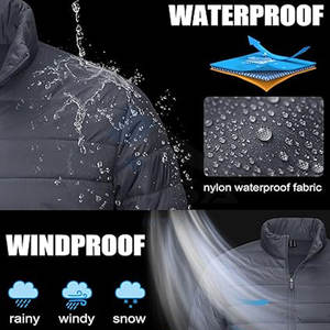 Chaqueta acolchada con aislamiento para hombre al por mayor abrigo de invierno ligero a prueba de viento repelente al agua nailon transpirable poliéster suave - Product Image 4