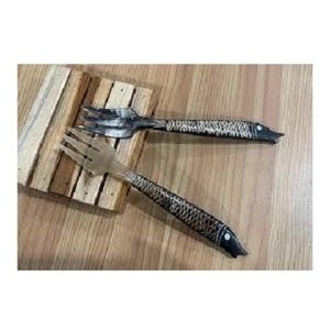 Cuchara de cuerno de búfalo de agua natural, tenedor, cubiertos para restaurante, buey natural y cuerno de Búfalo, cubiertos de mesa a precios atractivos - Product Image 1