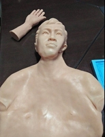 Caoutchouc de silicone liquide médical bicomposant 1:1 à faible rétrécissement pour effets spéciaux cinématographiques, maquillage, peau humaine, moulage de prothèses