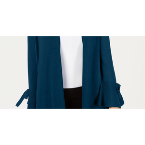 Cardigan casual da donna Alfani con maniche annodate, verde acqua, taglia XX-Large, con motivo a righe - Product Image 3