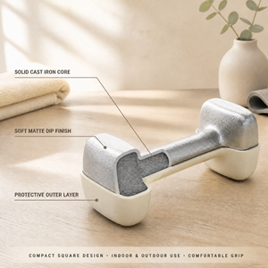 Haltères à poids fixe recouverts de <span class=keywords><strong>plastique</strong></span>, design carré, pour la musculation à domicile - Product Image 3