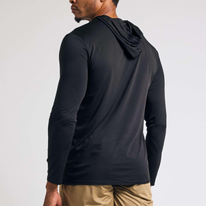 Fournisseur en gros de sweat à capuche uni vierge prêt pour les conceptions personnalisées coupe-vent imperméable en coton mélangé de plusieurs couleurs de base pour hommes - Product Image 3
