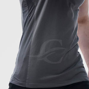 Camiseta sin mangas de poliéster y algodón para hombre con logotipo personalizado Diseño de verano informal hecho en fábrica Transpirable y gran oferta - Product Image 6