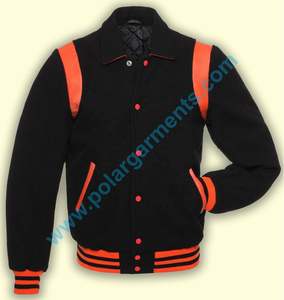 Veste universitaire unie personnalisable OEM en gros, très vendue Veste de baseball unisexe en laine de qualité supérieure pour les équipes, les écoles et les marques - Product Image 4