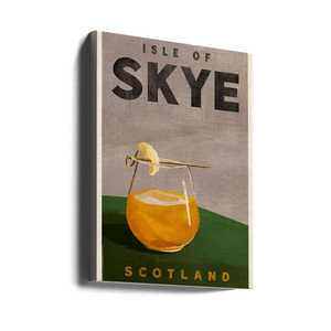 Isle of Skye Scotland Scotch Cocktail Modern Travel <b>Poster</b> Wall Decor Made of Paper - Product Image 3