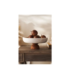 Cuencos para servir de mármol blanco duraderos y elegantes con veteado natural perfecto para uso diario y ocasiones especiales - Product Image 1