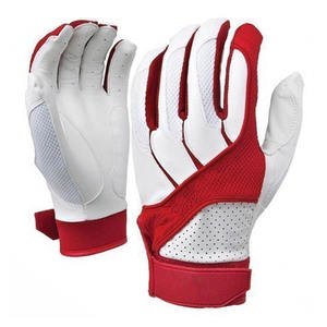 Prix de gros de gants de frappeur en cuir 100% pour hommes et jeunes adultes Gants de frappeur de baseball d'entraînement Logo personnalisé et designs - Product Image 3