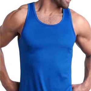 Débardeur de fitness pour hommes personnalisé haut élastique Gym Athletic Stringer personnalisé polyester respirant entraînement Gym débardeurs - Product Image 2