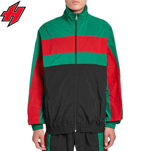 ชุด2ชิ้นเสื้อกันลมสำหรับผู้ชาย,ชุดวอร์มผ้าสะท้อนแสงชุดวอร์มผ้าไนลอนสีพื้น2ชิ้นต่อชุด - Product Image 3