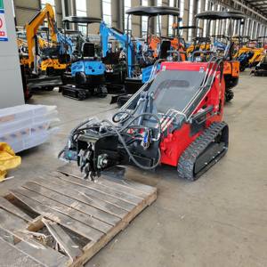 Pour Hightop SCL1000 Mini chargeuse compacte EPA Euro CE certifié Kubota moteur Compact chargeuse sur chenilles avec pompe Hotsale - Product Image 2