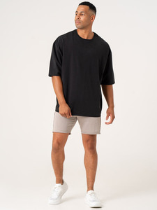 100% algodón Formal estambre tela hombres camisetas de manga corta serigrafía personalizada de talla grande - Product Image 6