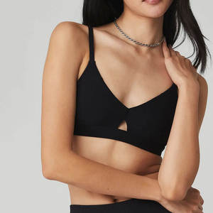 Gran oferta 2025 Sujetador deportivo personalizado para mujer, fábrica al por mayor, moda para mujer, suave, Fitness, gimnasio, soporte medio, Sujetador deportivo sin costuras - Product Image 4