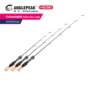 <span class=keywords><strong>Canne</strong></span> à pêche sur glace d'eau douce, directement de l'usine, 47cm 57cm 67cm, 2 sections, en fibre de verre, pointes souples, pour la pêche au Bluegill et au Crappie - Product Image 5